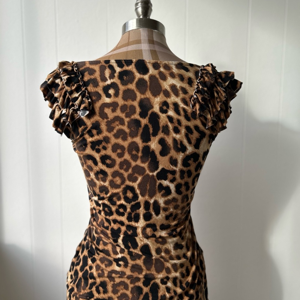 Express Leopard Print Sleeveless Top Small - Picture 3 of 8